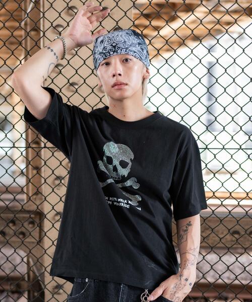 WEGO（ウィゴー）の「WEGO/ラインストーンルーズネックT（Tシャツ/カットソー・メンズ・その他2/その他1・LARGE/MEDIUM）」の8枚目の写真