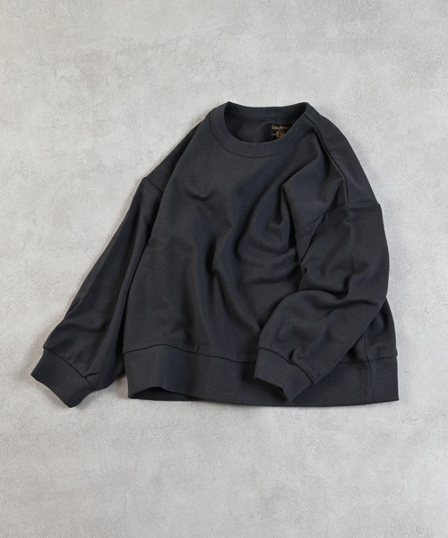 Life Support Products（ライフサポートプロダクツ）の「裏毛ムジトレーナー（スウェット・キッズ・ホワイト系その他/オフホワイト/ブルー/グレー系その他/杢グレー/ピンク/キャメル/グレー系その他2/オレンジ/チャコール・95/90/100/80/110/150/140/130/120）」の5枚目の写真