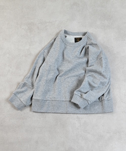 Life Support Products（ライフサポートプロダクツ）の「裏毛ムジトレーナー（スウェット・キッズ・ホワイト系その他/オフホワイト/ブルー/グレー系その他/杢グレー/ピンク/キャメル/グレー系その他2/オレンジ/チャコール・95/90/100/80/110/150/140/130/120）」の19枚目の写真