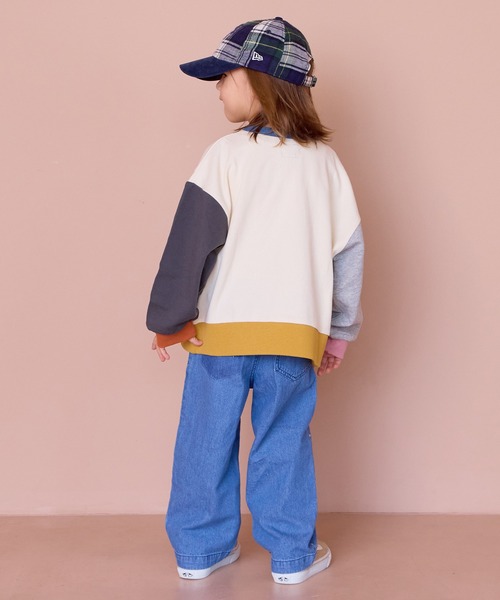 Life Support Products（ライフサポートプロダクツ）の「裏毛ムジトレーナー（スウェット・キッズ・ホワイト系その他/オフホワイト/ブルー/グレー系その他/杢グレー/ピンク/キャメル/グレー系その他2/オレンジ/チャコール・95/90/100/80/110/150/140/130/120）」の15枚目の写真