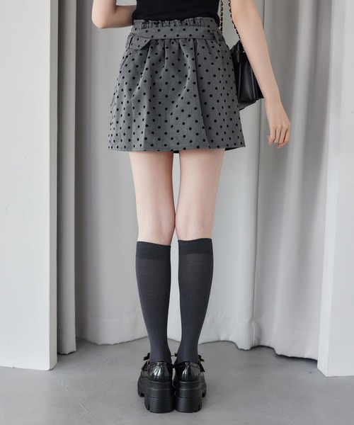 セール】【セットアップ対応】ベルト付きパイピングミニスカート