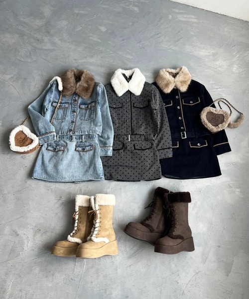 セール】【セットアップ対応】ベルト付きパイピングミニスカート