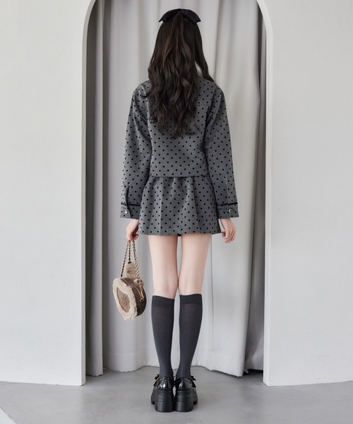 【てゃ】NICE CLAUP ベルト付きパイピングミニスカート セール】【セットアップ対応】ベルト付きパイピングミニスカート