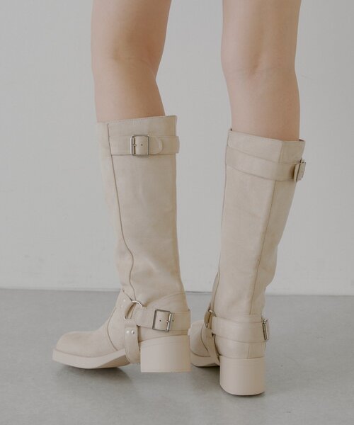 Chico(チコ)の「2wayロング丈エンジニアブーツ(ブーツ・レディース・ブラウン/ベージュ系その他/ブラック/グレイッシュベージュ・SMALL/MEDIUM/LARGE)」の3枚目の写真