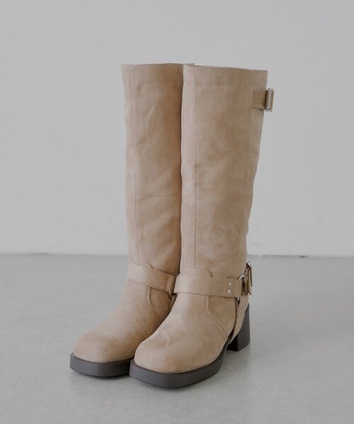 Chico(チコ)の「2wayロング丈エンジニアブーツ(ブーツ・レディース・ブラウン/ベージュ系その他/ブラック/グレイッシュベージュ・SMALL/MEDIUM/LARGE)」の4枚目の写真