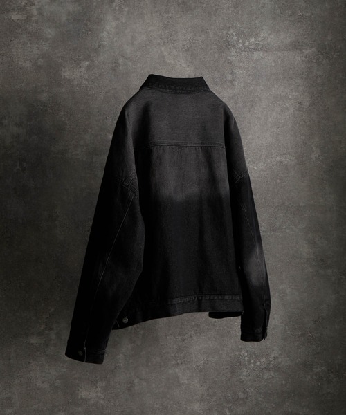 ADRER（アドラー）の「Blast Denim Padded Blouson / ブラストデニムパテッド(中綿)ブルゾン（デニムジャケット・メンズ・ブラック・L/M/S/XS）」の11枚目の写真