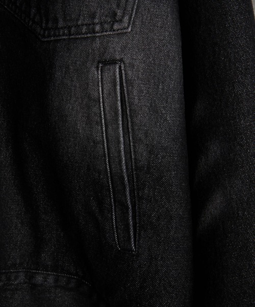 ADRER（アドラー）の「Blast Denim Padded Blouson / ブラストデニムパテッド(中綿)ブルゾン（デニムジャケット・メンズ・ブラック・L/M/S/XS）」の16枚目の写真