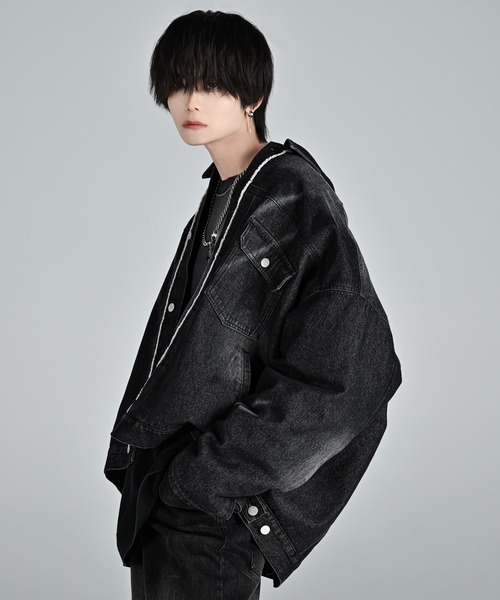 shesame】ブラストデニムブルゾン 大人気即完売 ウォッシュドDEMIM