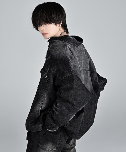 ADRER 24ss デニムジャケット セール】Blast Denim Padded Blouson / ブラストデニムパテッド(中綿