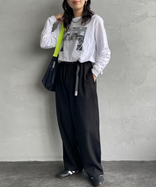 GRAMICCI 黒ワイドパンツ(新品) WEB先行予約】[GRAMICCI/グラミチ] 別注 ウールライク ワイド