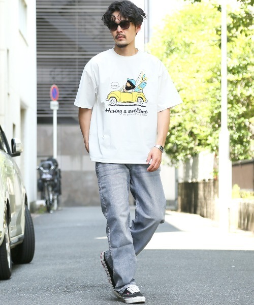 LUXSTYLE(ラグスタイル)の「ワイドストレッチデニムパンツ(デニムパンツ・メンズ・インディゴブルー/ブルー系その他/ブラック/ブルー/ブラック系その他・M/L/XL)」の8枚目の写真