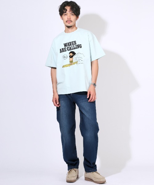 LUXSTYLE(ラグスタイル)の「ワイドストレッチデニムパンツ(デニムパンツ・メンズ・インディゴブルー/ブルー系その他/ブラック/ブルー/ブラック系その他・M/L/XL)」の13枚目の写真