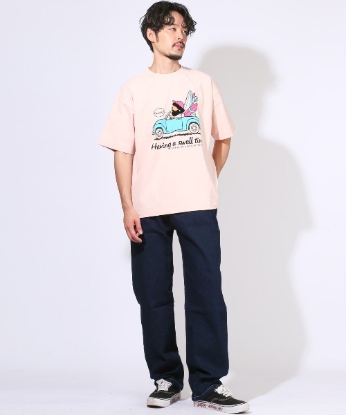 LUXSTYLE(ラグスタイル)の「ワイドストレッチデニムパンツ(デニムパンツ・メンズ・インディゴブルー/ブルー系その他/ブラック/ブルー/ブラック系その他・M/L/XL)」の15枚目の写真