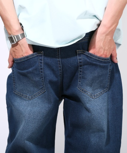LUXSTYLE(ラグスタイル)の「ワイドストレッチデニムパンツ(デニムパンツ・メンズ・インディゴブルー/ブルー系その他/ブラック/ブルー/ブラック系その他・M/L/XL)」の20枚目の写真