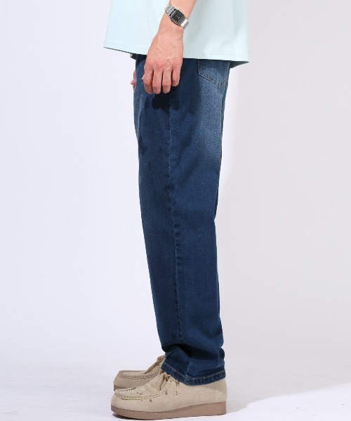 LUXSTYLE(ラグスタイル)の「ワイドストレッチデニムパンツ(デニムパンツ・メンズ・インディゴブルー/ブルー系その他/ブラック/ブルー/ブラック系その他・M/L/XL)」の21枚目の写真