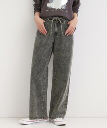 Cutie Blonde | 【S-LL】こなれ見え リボン付き アソートデニムワイドパンツ(デニムパンツ)