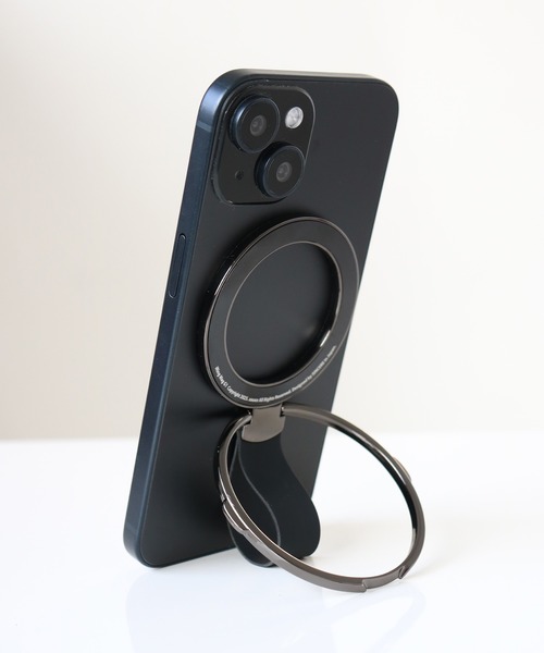 AAUXX（オークス）の「＜AAUXX＞ IRING MAG /アイリング マグ G1（スマホグッズ・メンズ・ブラック・ONE SIZE）」の2枚目の写真