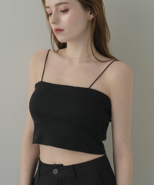 muku（ムク）の「SHORT CAMISOLE/in bra（キャミソール・レディース・アイボリー/ブラック/ホワイト・FREE）」の3枚目の写真