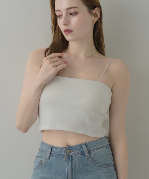 muku（ムク）の「SHORT CAMISOLE/in bra（キャミソール・レディース・アイボリー/ブラック/ホワイト・FREE）」の13枚目の写真