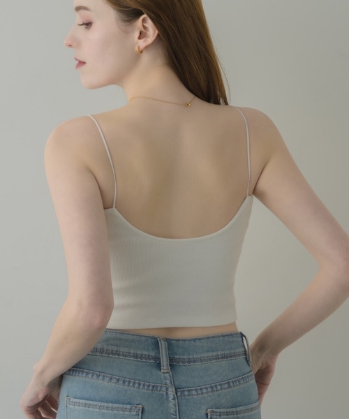 muku（ムク）の「SHORT CAMISOLE/in bra（キャミソール・レディース・アイボリー/ブラック/ホワイト・FREE）」の14枚目の写真