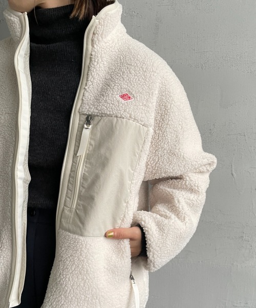 DANTON（ダントン）| フリースジャケット DANTON/ダントン] スタンドカラー インサレーションボアフリース