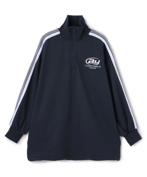 by LOVEiT（バイラビット）の「ハーフジップチュニック（ワンピース・キッズ・サックスブルー/ネイビー・150cm/140cm/160cm/120cm/130cm）」の15枚目の写真
