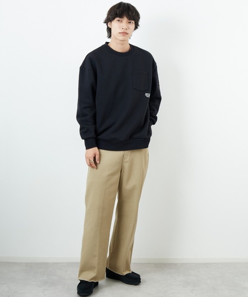 MARMOT（マーモット）の「[Marmot/マーモット] 別注 ワンポイントロゴ ポケットスウェット（スウェット・レディース・ブラック/ベージュ・XL/L/M/S）」の3枚目の写真