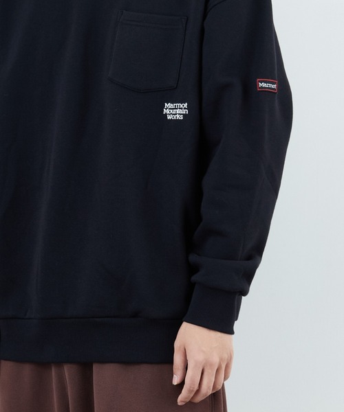MARMOT（マーモット）の「[Marmot/マーモット] 別注 ワンポイントロゴ ポケットスウェット（スウェット・レディース・ブラック/ベージュ・XL/L/M/S）」の22枚目の写真