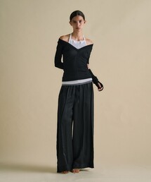 UNITED TOKYO | 【3way】Cool Cotton Cami & Long Tee|ウォッシャブル/細見え/レイヤードトップス(Tシャツ/カットソー)