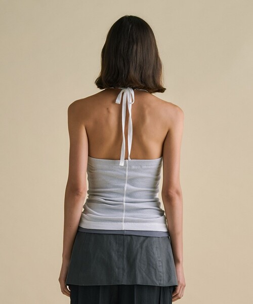 UNITED TOKYO(ユナイテッドトウキョウ)の「【3way】Cool Cotton Cami & Long Tee|ウォッシャブル/細見え/レイヤードトップス(Tシャツ/カットソー・レディース・ブラウン/ブラック/ベージュ・FREE)」の15枚目の写真