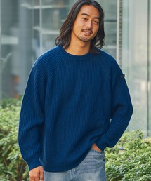 マルチコンフォートニット オーバーサイズ ラグラン クルーネックプルオーバー / ウォッシャブル・アンチピリング【THE CRAFT CREW PRODUCTS】