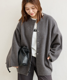 美品　2024AW ダブルフェイスコクーンカーディガン 追加》ダブルフェイスコクーンカーディガン（カーディガン