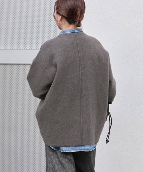 JOURNAL STANDARDニットアウター ダブルフェイスコクーンニットジャケット（カーディガン⁄ボレロ