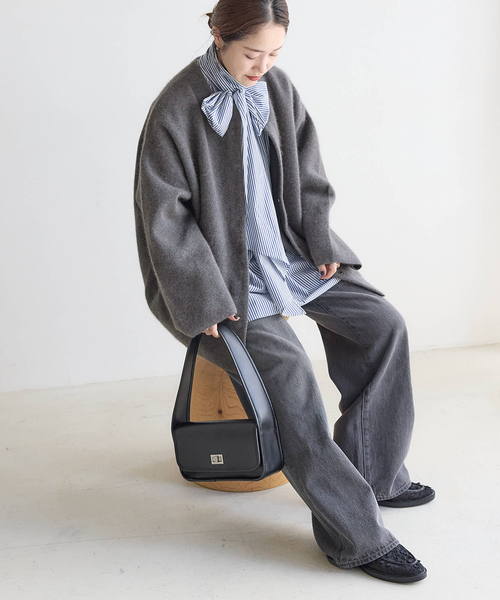 Tia 　ジャーナルスタンダード　ダブルフェイスコクーンニットジャケット JOURNAL STANDARD｜ダブルフェイスコクーンニットジャケット | Rakuten