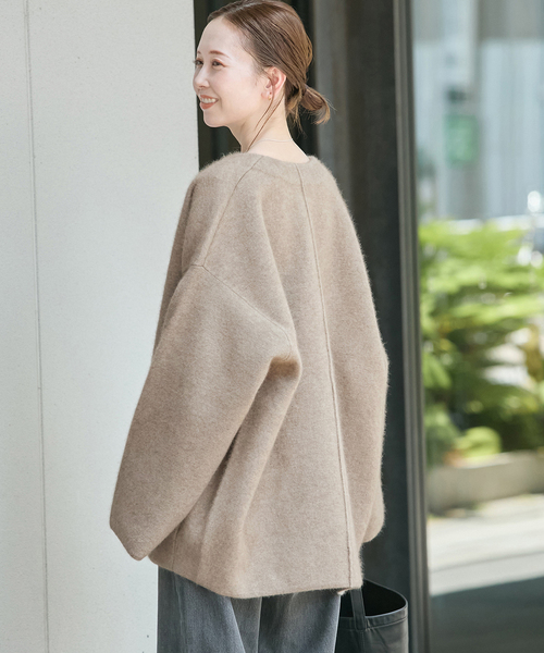 ジャーナルスタンダード　ダブルフェイスコクーンカーディガン　ニットジャケット ダブルフェイスコクーンニットジャケット（カーディガン）｜JOURNAL