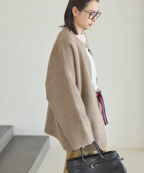 ジャーナルスタンダード　ダブルフェイスコクーンカーディガン　ニットジャケット ダブルフェイスコクーンニットジャケット（カーディガン）｜JOURNAL