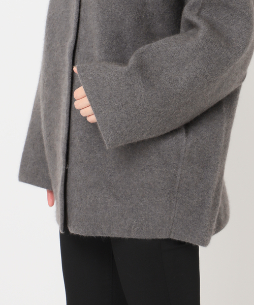 セール】ダブルフェイスコクーンニットジャケット（カーディガン