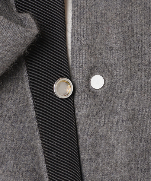 セール】ダブルフェイスコクーンニットジャケット（カーディガン