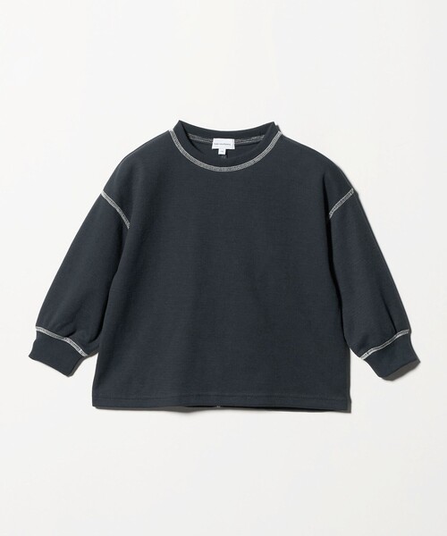 green label relaxing（グリーンレーベルリラクシング）の「ハニカム 配色 プルオーバー / キッズ  100cm-160cm（Tシャツ/カットソー・キッズ・イエロー/ライトブルー/ブラック/オフホワイト・130cm/100cm/110cm/120cm/160cm/150cm/140cm）」の3枚目の写真