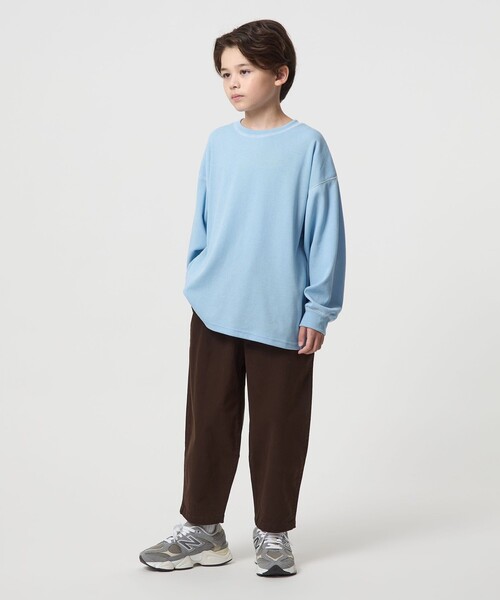 green label relaxing（グリーンレーベルリラクシング）の「ハニカム 配色 プルオーバー / キッズ  100cm-160cm（Tシャツ/カットソー・キッズ・イエロー/ライトブルー/ブラック/オフホワイト・130cm/100cm/110cm/120cm/160cm/150cm/140cm）」の14枚目の写真