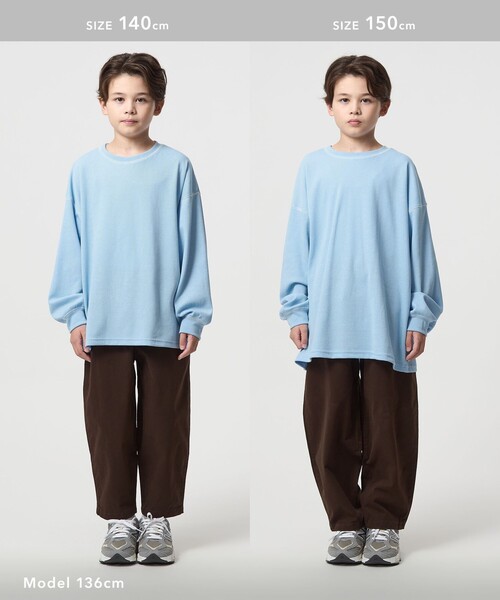 green label relaxing（グリーンレーベルリラクシング）の「ハニカム 配色 プルオーバー / キッズ  100cm-160cm（Tシャツ/カットソー・キッズ・イエロー/ライトブルー/ブラック/オフホワイト・130cm/100cm/110cm/120cm/160cm/150cm/140cm）」の15枚目の写真