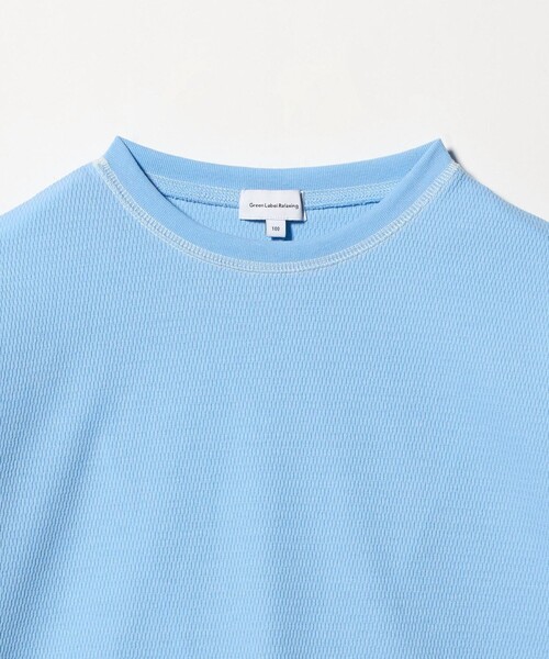 green label relaxing（グリーンレーベルリラクシング）の「ハニカム 配色 プルオーバー / キッズ  100cm-160cm（Tシャツ/カットソー・キッズ・イエロー/ライトブルー/ブラック/オフホワイト・130cm/100cm/110cm/120cm/160cm/150cm/140cm）」の19枚目の写真