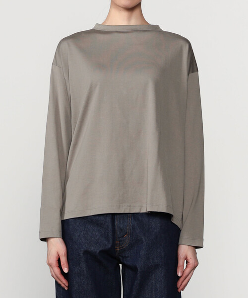 handvaerk（ハンドバーク）の「handvaerk | 60/2 ボトルネック長袖Tシャツ WOMEN（Tシャツ/カットソー・レディース・ホワイト/ダークグレー/オートミール/グレー系その他2/グレー系その他/ブラック/ピンク系その他・S）」の22枚目の写真