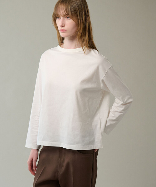 handvaerk（ハンドバーク）の「handvaerk | 60/2 ボトルネック長袖Tシャツ WOMEN（Tシャツ/カットソー・レディース・ホワイト/ダークグレー/オートミール/グレー系その他2/グレー系その他/ブラック/ピンク系その他・S）」の17枚目の写真