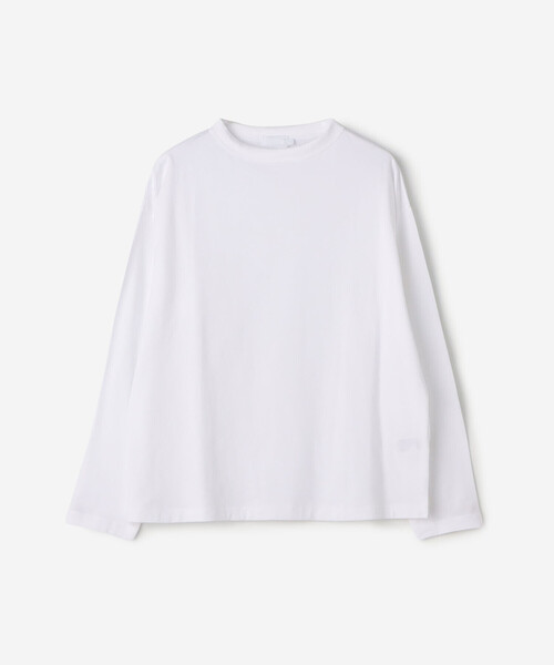 handvaerk（ハンドバーク）の「handvaerk | 60/2 ボトルネック長袖Tシャツ WOMEN（Tシャツ/カットソー・レディース・ホワイト/ダークグレー/オートミール/グレー系その他2/グレー系その他/ブラック/ピンク系その他・S）」の9枚目の写真