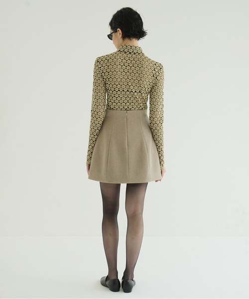 CLANE（クラネ）の「3D FLOWER LACE SHIRT（シャツ/ブラウス・レディース・その他/ブラック・1/2）」の3枚目の写真