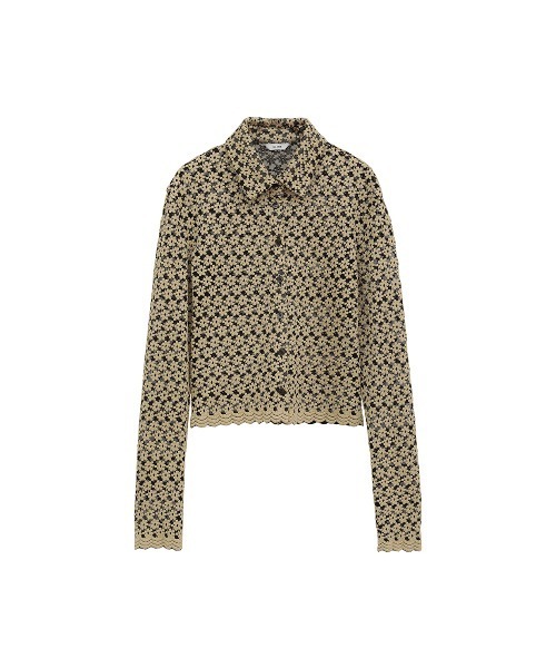 CLANE（クラネ）の「3D FLOWER LACE SHIRT（シャツ/ブラウス・レディース・その他/ブラック・1/2）」の11枚目の写真