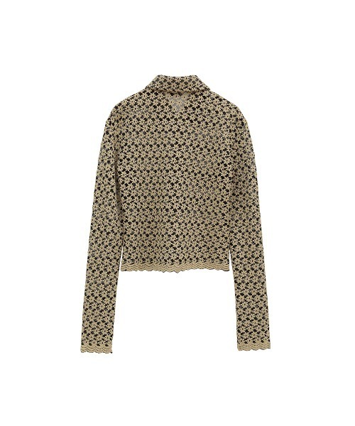 CLANE（クラネ）の「3D FLOWER LACE SHIRT（シャツ/ブラウス・レディース・その他/ブラック・1/2）」の12枚目の写真