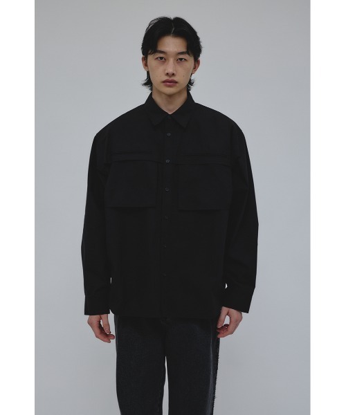 STYLEMIXER(スタイルミキサー)の「フラップポケットシャツ(シャツ/ブラウス・メンズ・ブラウン/ブラック/ライトベージュ・MEDIUM/LARGE)」の5枚目の写真