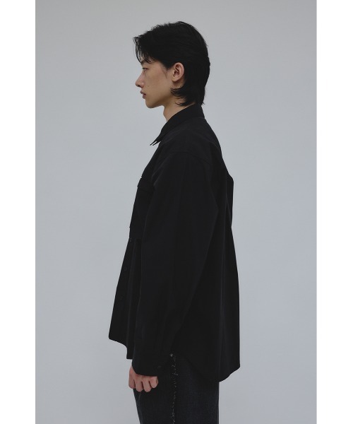 STYLEMIXER(スタイルミキサー)の「フラップポケットシャツ(シャツ/ブラウス・メンズ・ブラウン/ブラック/ライトベージュ・MEDIUM/LARGE)」の7枚目の写真